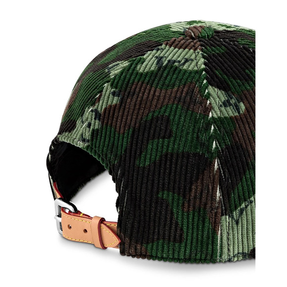 Louis Vuitton Easy Fit Camo Kaki Green Black LV Logo Sun Cap Baseball Hat 58cm - Picture 9 of 12